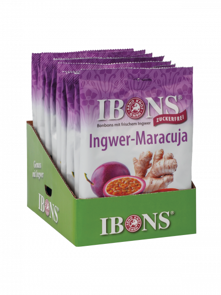 IBONS Ingwer Maracuja zuckerfrei Display