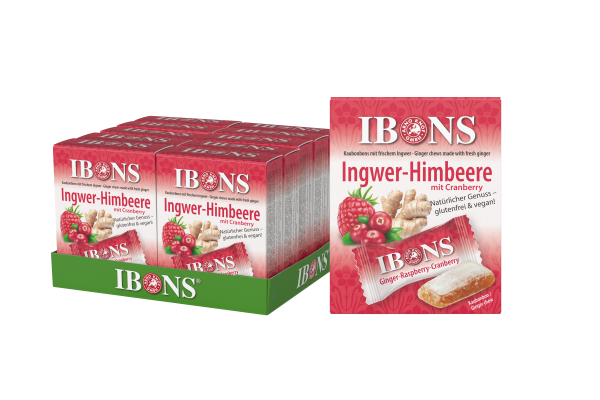 IBONS Ingwer Himbeere mit Cranberry  10er Bund