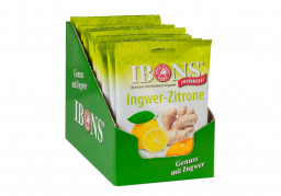 IBONS Ingwer Zitrone zuckerfrei Display